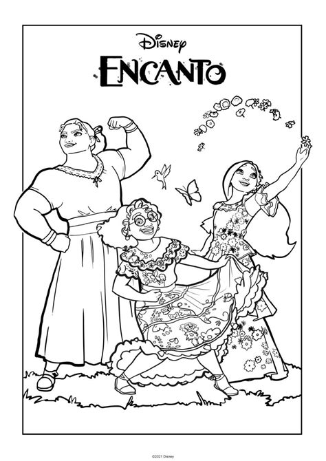 Encanto Coloring Page Printable Printable Templates Free