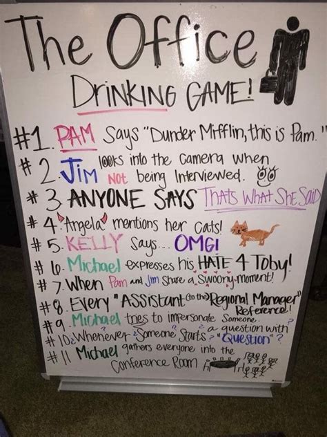Pin By Meghan Latchaw On Future House The Office Drinking Game Movie