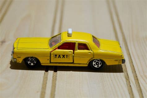 Vintage Tomics Yellow Taxi Car Dodge Coronet Custom 1970s Tomy Toy