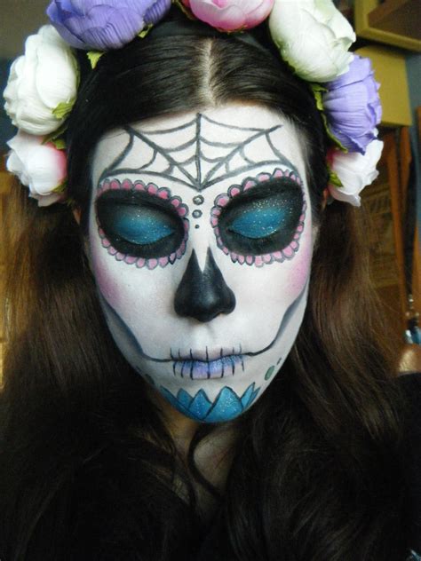 Sugar Skull Day Of The Dead Makeup By Aita92 On Deviantart