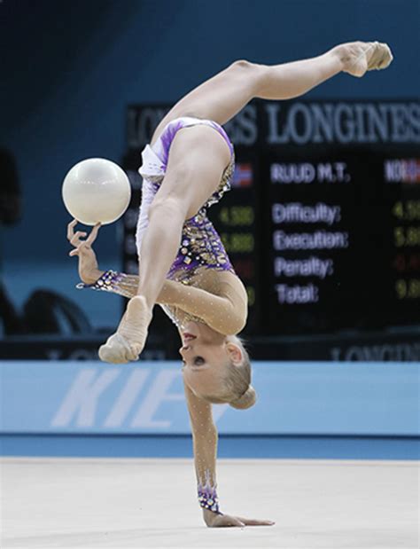 rhythmic gymnasts seem to defy physics