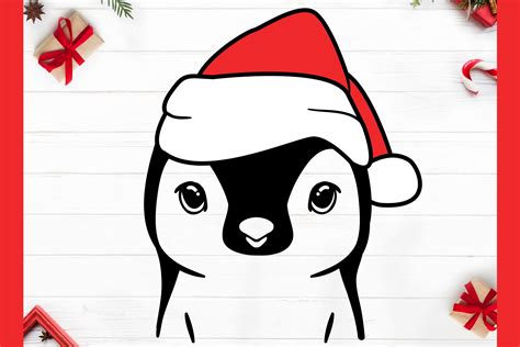 Christmas Penguin SVG Graphic By BabyGnom Creative Fabrica