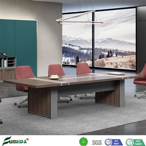 Mdf Office Meeting Desk Furniture Melamine Panel Modern Conference