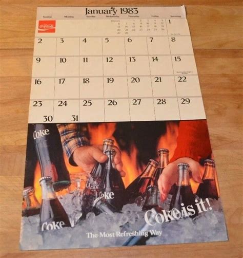 Pin Op Coca Cola Calendars