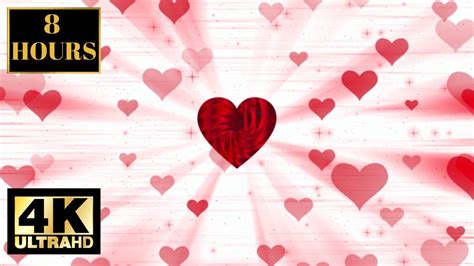 Flying Hearts Valentines Day Romantic With Music Background Wallpaper