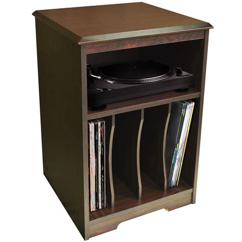 Audio Turntable Lp Record Vinyl Storage Side End Bedside Table