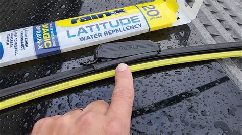 How To Apply Rain‑x® Latitude® Water Repellency 2 N 1 Wiper Blades Youtube