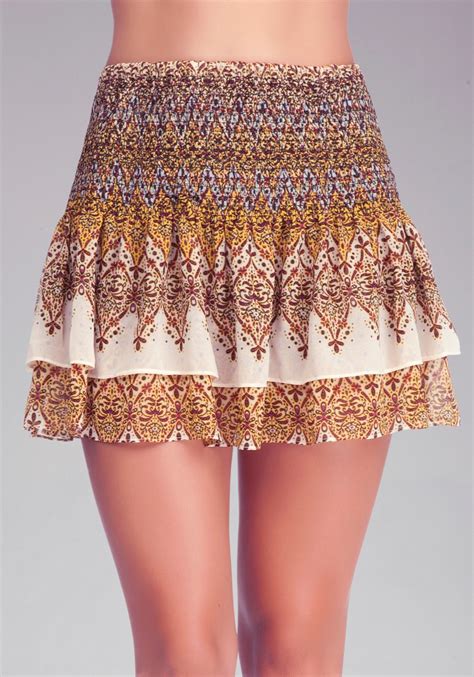 Paisley Layered Skirt Podtags