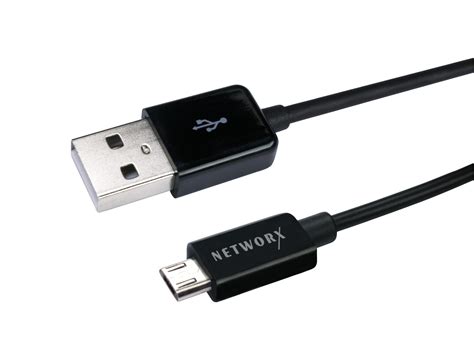 Networx Daten Und Ladekabel Micro USB Auf USB 1 M Schwarz Online
