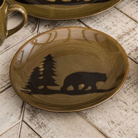 Bear And Moose Lodge Dinnerware Everything Log Homes