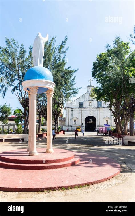 The Bantayan Plaza With The Centuries Old Church In The Background In