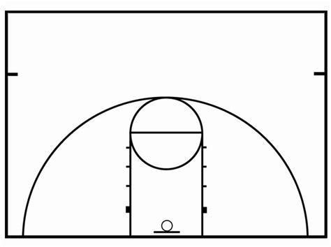 Basketball Court Design Template Best Of Basketball Half Court Diagrams