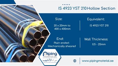 Is 4923 Yst 210 Hollow Section Grade Yst 210 Pipe Suppliers In Uae