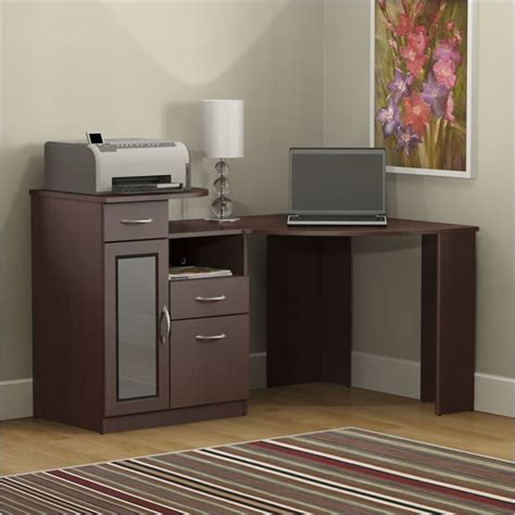 3.8 out of 5 stars with 4 ratings. Bush Furniture Vantage Wood Corner Harvest Cherry Computer ...