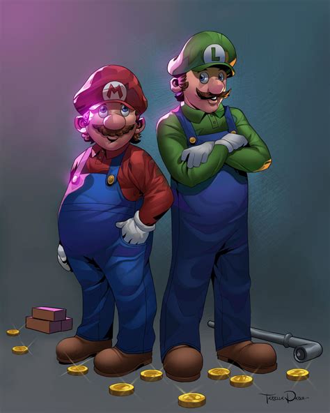 Mario And Luigi By Tarees On Deviantart