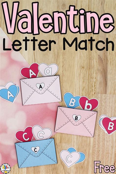 Valentine Letter Match Activity In 2021 Valentines Letter Letter