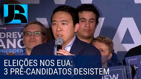 Três pré candidatos desistem de concorrer à presidência dos EUA YouTube