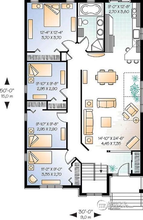 Floor Plan 4 Bedroom Bungalow Green Pass