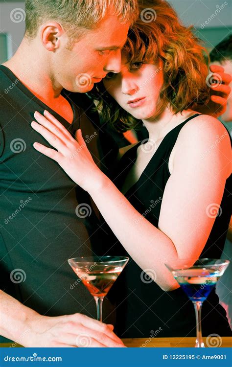Flirt In A Bar Stock Image Image Of Restaurant Dating 12225195