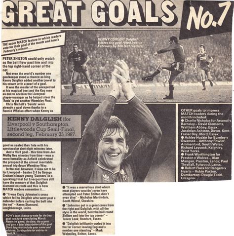 Kenny Dalglish Lfchistory Stats Galore For Liverpool Fc