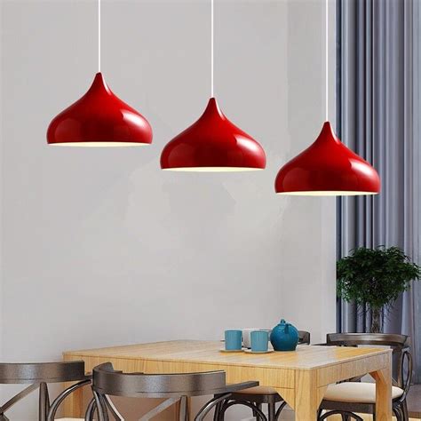 Red Pendant Lights For Kitchen Apart From Offering Ample Illumination