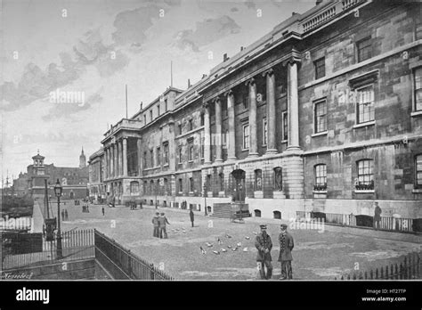 Custom House City Of London 1911 Artist Unknown Stock Photo Alamy