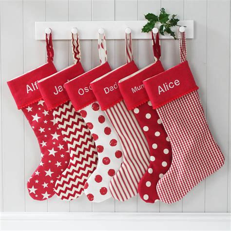 Luxury Personalised Christmas Santa Stocking By Hide And Seek Textiles