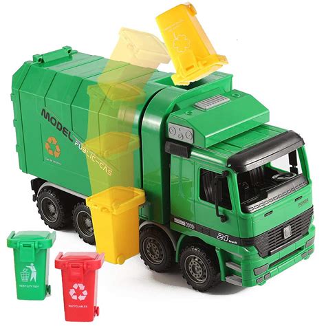 Liberty Imports 14 Oversized Friction Powered Recycling Garbage Truck