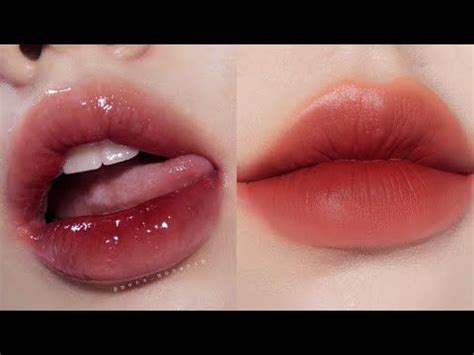 Ombre Lips Tutorial Lip Tutorial Lip Makeup Tutorial Korean Lipstick