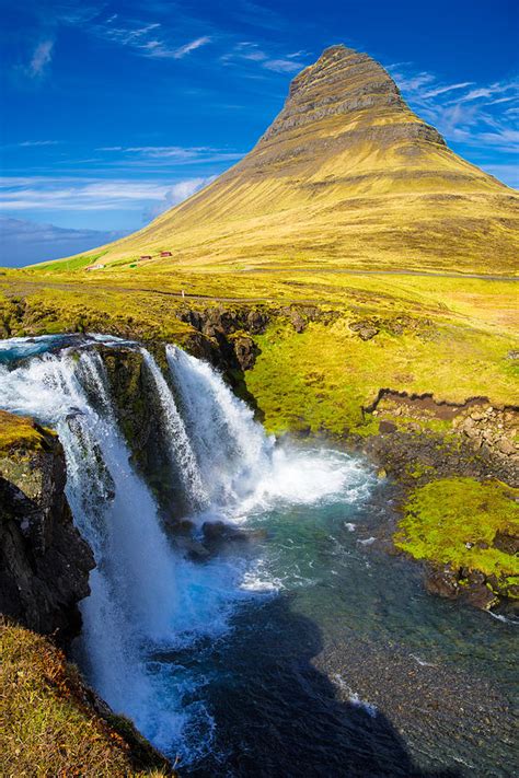Kirkjufell Mountain And Kirkjufellfoss Waterfall In Iceland Photograph