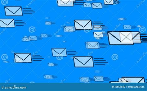 Mail Flying Email Envelopes Stock Footage Video Of Email Flying