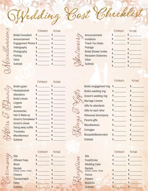 Weve Got All The Checklists That Will Make Planning Your Wedding A