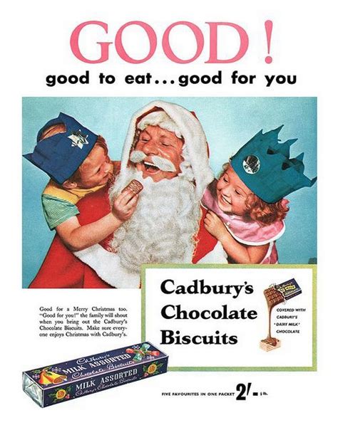 Cadburys Chocolate 1956 Courtesy Of The Old School Ads Twitter