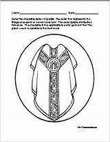 Liturgical Chasuble Religious Thatresourcesite sketch template