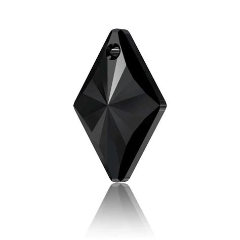 Swarovski Crystal Rhombus Pendant Jet X 19mm
