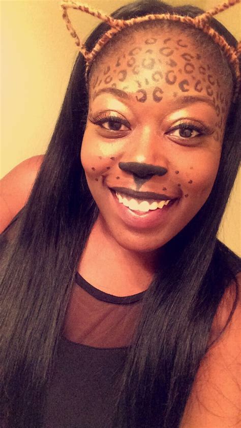 Diy Cheetah Costume Cheetah Costume Halloween Face Makeup Halloween