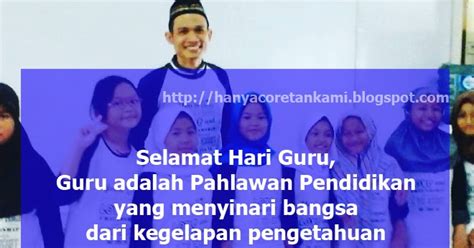 Ucapan Dan Pantun Selamat Hari Guru Yang Terbaik Hanyacoretankami