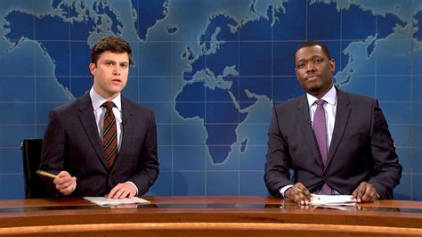 Watch Saturday Night Live Highlight Weekend Update Colin Jost And Michael Che On The Syrian