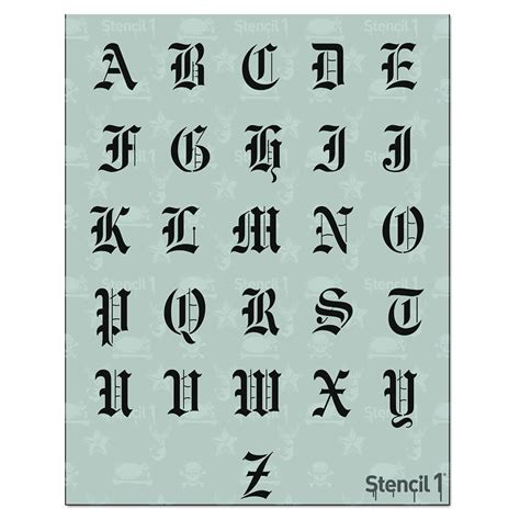 Buy Stencil1 Letter Stencils 1 Old English Calligraphy Letters