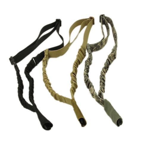 Tactical 1 Single Point Gun Rifle Sling Adjustable Bungee Sling System
