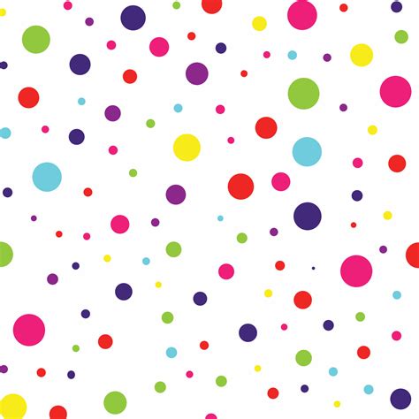 Polka Dot Background With Colorful Circles Vector Art At Vecteezy