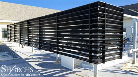 Rooftop Equipment Screens Louvered Screen Panels