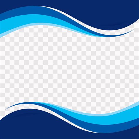 Blue Wavy Shapes On Transparent Background Download Free Vectors