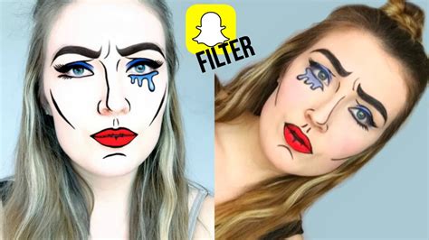 Snapchat Comicbookpopart Filter Makeup Youtube