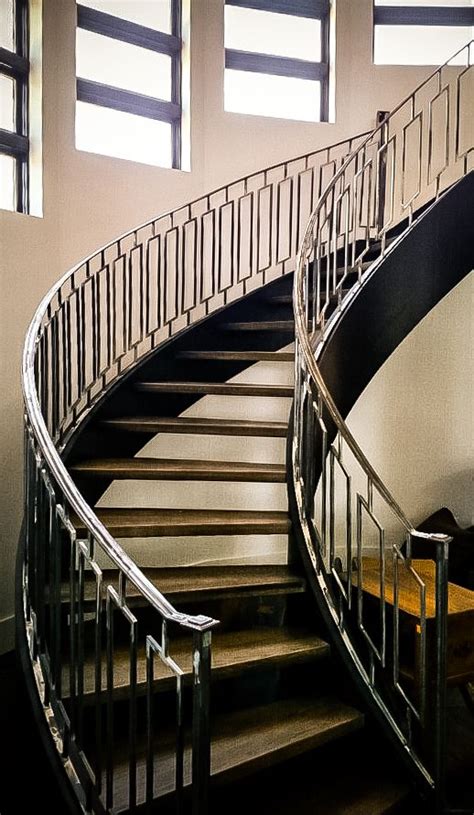 Artistic Stairs Curved Staircase Stair Railing Stair Railing Design