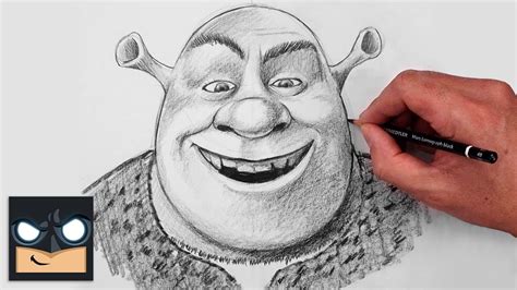 How To Draw Shrek Sketch Tutorial Youtube