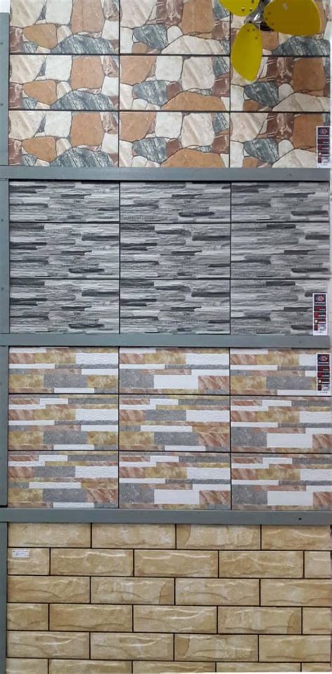 Lantai luar yang terlihat elegan. Design Mozek Dinding Luar Rumah