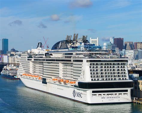Msc Meraviglia Becomes Largest Cruise Ship To Call Boston