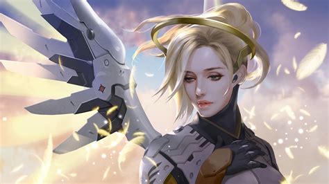 Mercy Overwatch Game Artwork Hd Games 4k Wallpapers Images