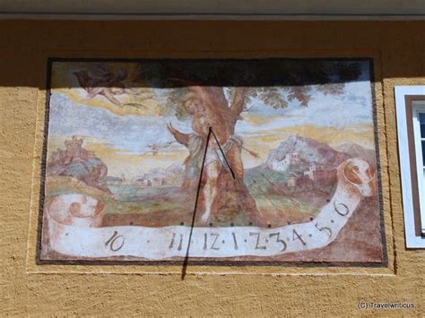 Sundial At Millstatt Abbey Austria Sundial St Sebastian Painting